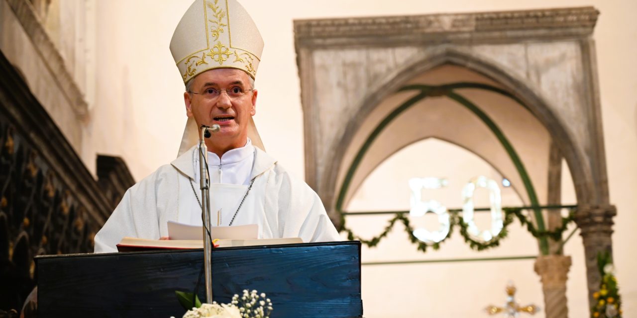 ZADAR: Propovijed zagrebačkog nadbiskupa Dražena Kutleše na misi proslave 50 godina svećeništva mons. Želimira Puljića