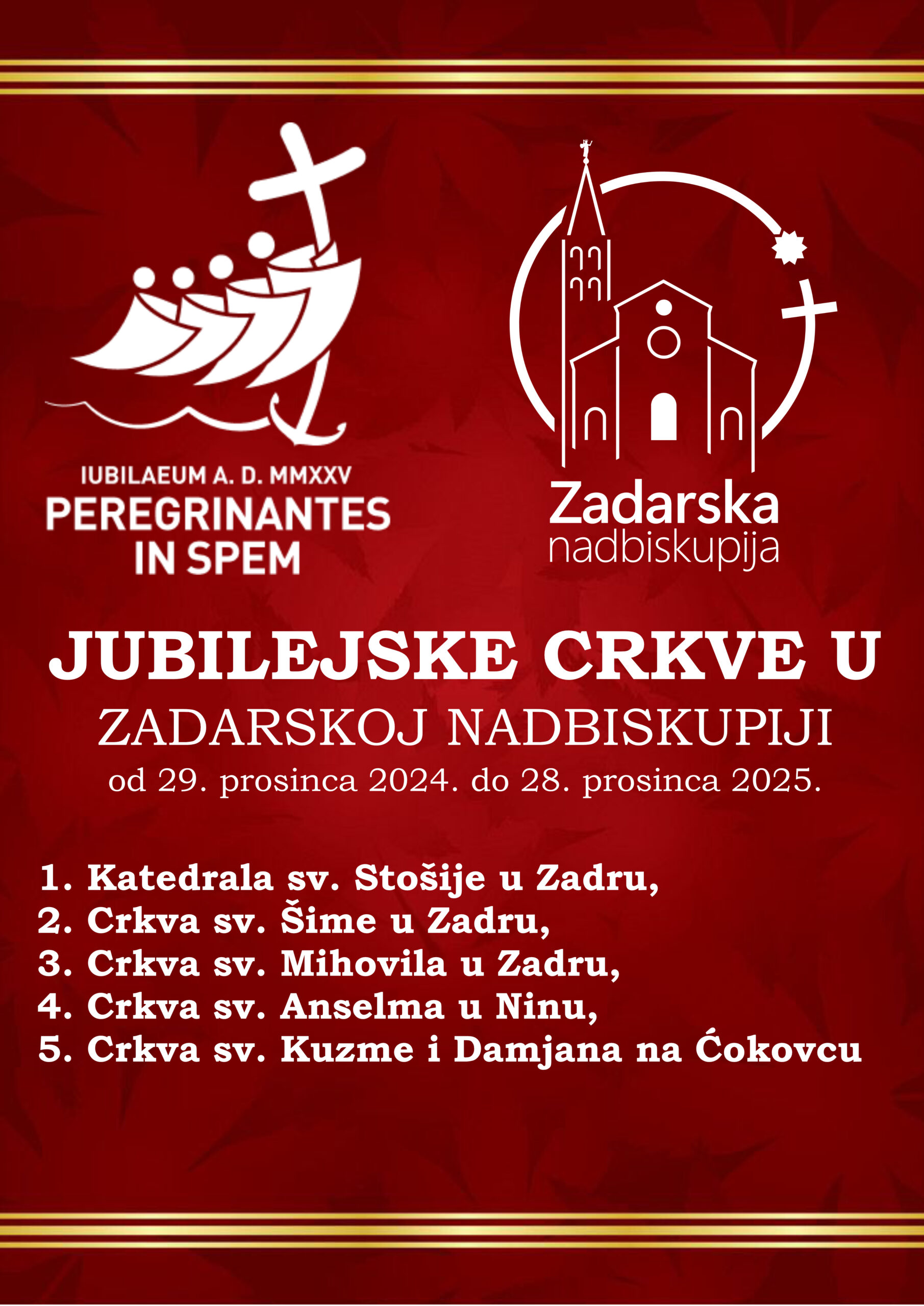 Jubilejske crkve, plakat